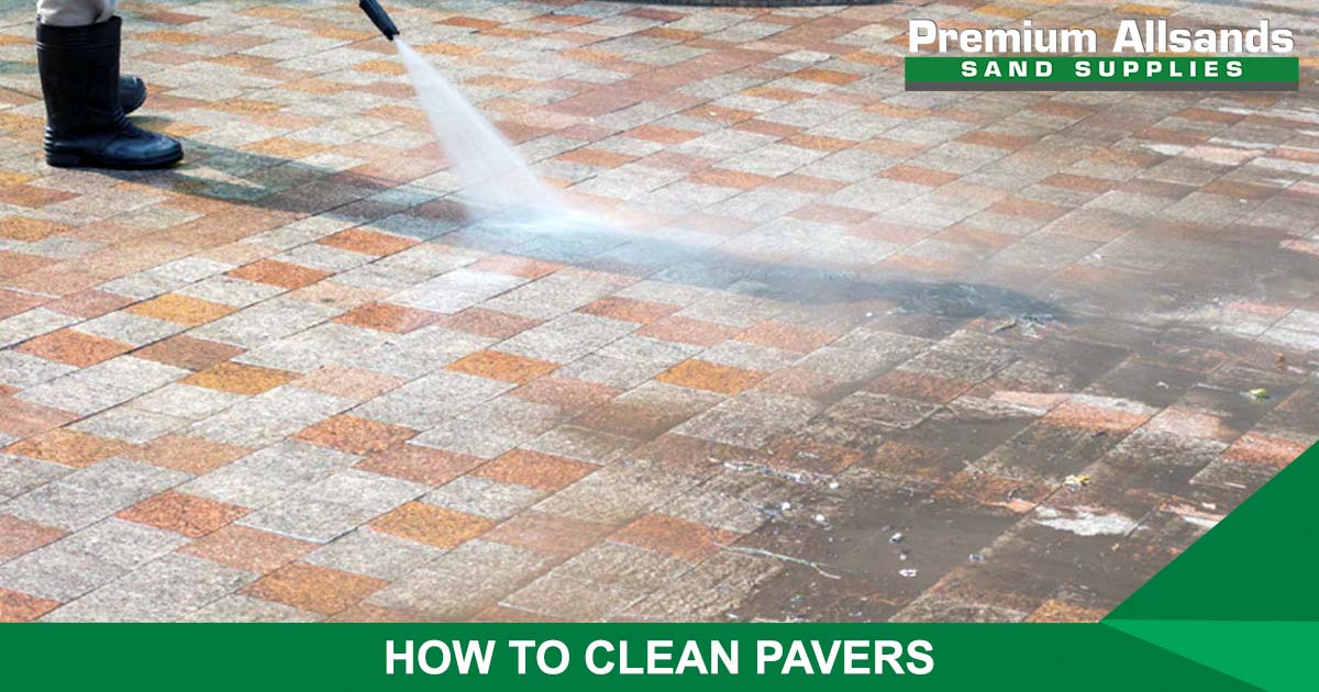 how to clean pavers